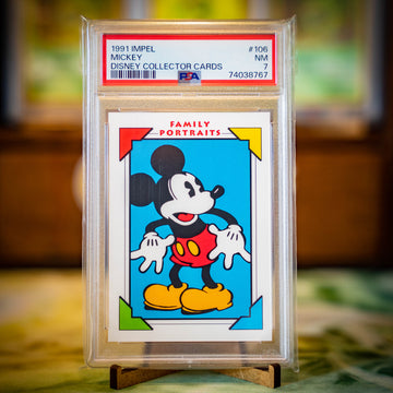 PSA 7 Mickey #106 1991 Impel Disney Collector Cards