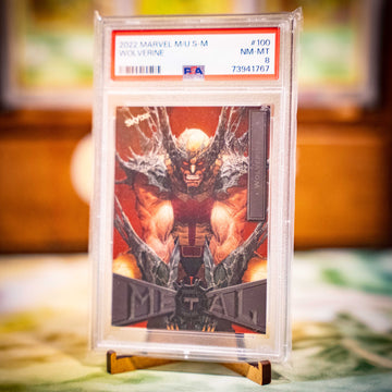 PSA 8 Wolverine 2022 Skybox Marvel Metal Universe Spider-Man