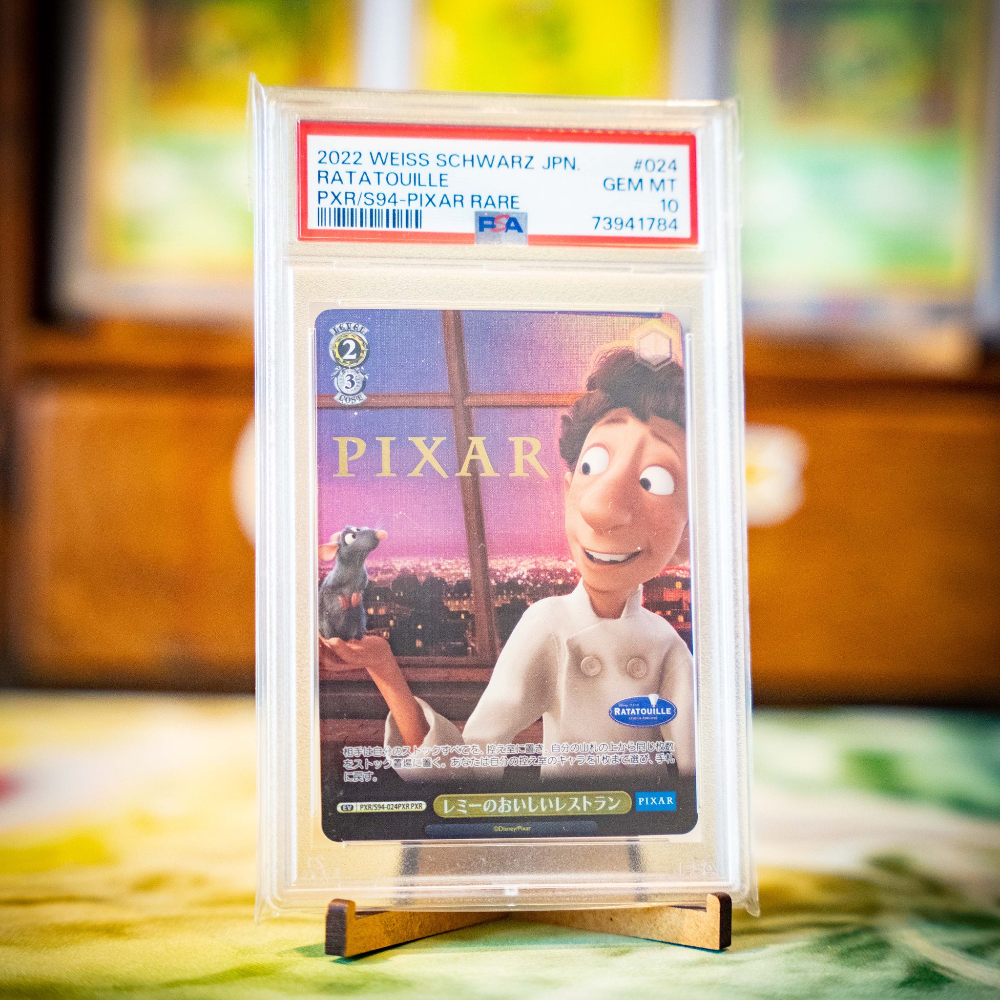 PSA 10 Ratatouille Gold Stamped 2022 Disney Pixar Weiss Schwarz #024