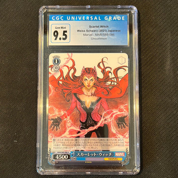CGC 9.5 Scarlet Witch Marvel Weiss Schwarz Japansk